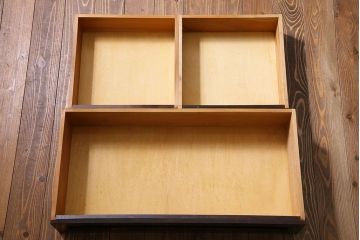 中古　美品　松本民芸家具　503型　直線のデザインが目を引く整理箪笥(引き出し、衣装箪笥、チェスト)(定価約28万円)(1)