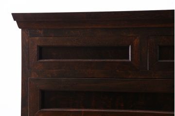 中古　美品　松本民芸家具　503型　直線のデザインが目を引く整理箪笥(引き出し、衣装箪笥、チェスト)(定価約28万円)(1)