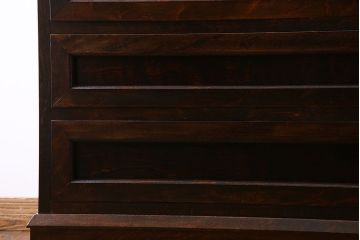 中古　美品　松本民芸家具　503型　直線のデザインが目を引く整理箪笥(引き出し、衣装箪笥、チェスト)(定価約28万円)(1)