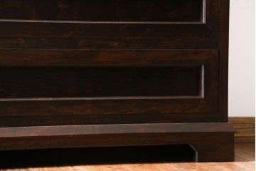 中古　美品　松本民芸家具　503型　直線のデザインが目を引く整理箪笥(引き出し、衣装箪笥、チェスト)(定価約28万円)(1)