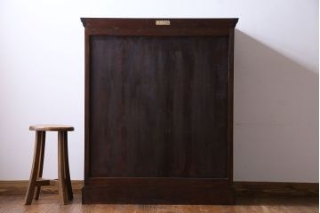 中古　美品　松本民芸家具　503型　直線のデザインが目を引く整理箪笥(引き出し、衣装箪笥、チェスト)(定価約28万円)(1)