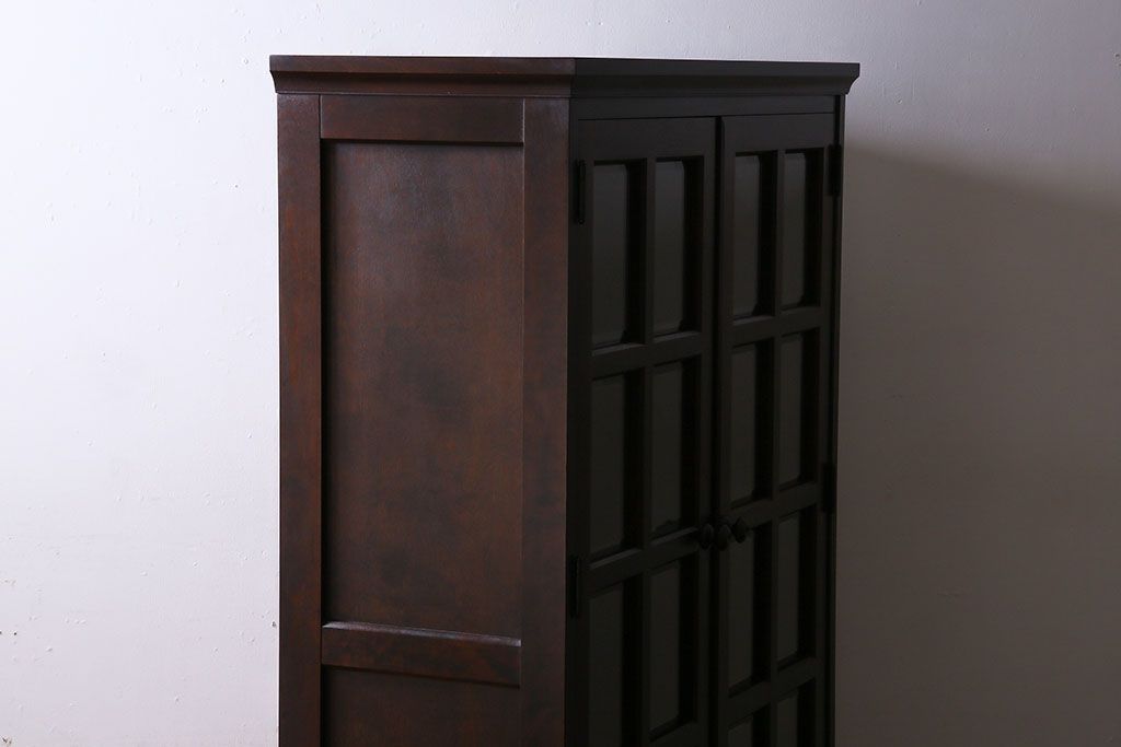 中古　美品　北海道民芸家具　シックな存在感を放つ本箱(書棚、収納棚)