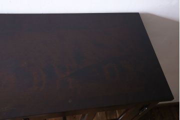 中古　美品　北海道民芸家具　シックな存在感を放つ本箱(書棚、収納棚)