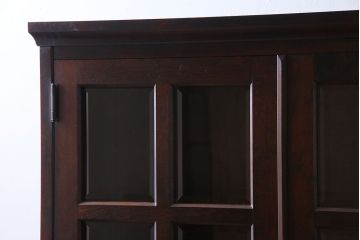 中古　美品　北海道民芸家具　シックな存在感を放つ本箱(書棚、収納棚)