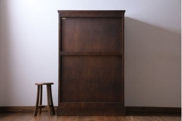 中古　美品　北海道民芸家具　シックな存在感を放つ本箱(書棚、収納棚)