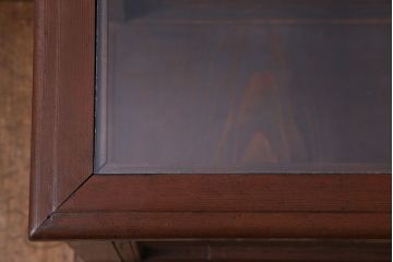 アンティーク家具　和製アンティーク　木の質感が味わい深い　卓上でも使えるガラスケース(ショーケース)