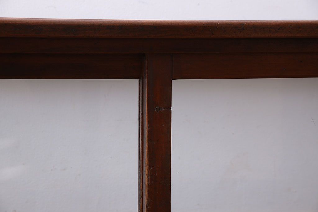 アンティーク家具　和製アンティーク　木の質感が味わい深い　卓上でも使えるガラスケース(ショーケース)