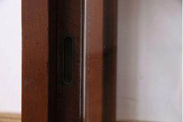 アンティーク家具　和製アンティーク　木の質感が味わい深い　卓上でも使えるガラスケース(ショーケース)