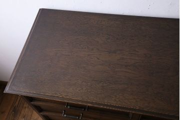 ビンテージ　永田良介商店製　S型　シックなデザインの整理箪笥(チェスト)(定価41万円)