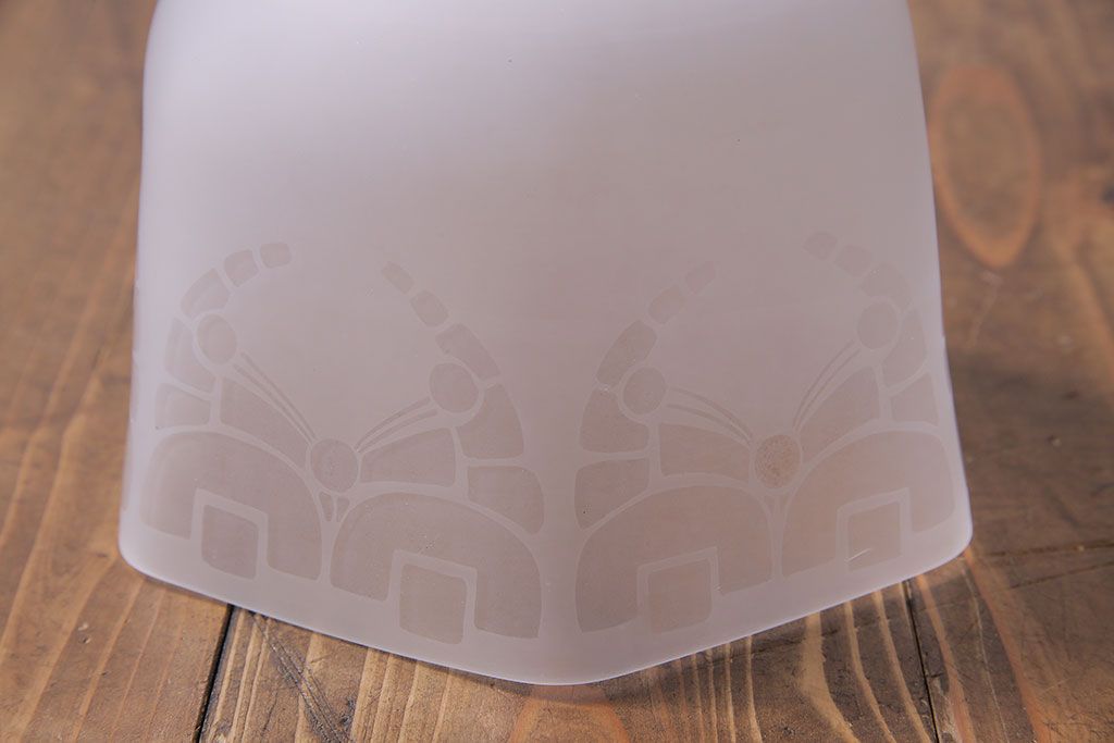 アンティーク　エッチング加工がおしゃれなシェード(天井照明、ペンダントライト)