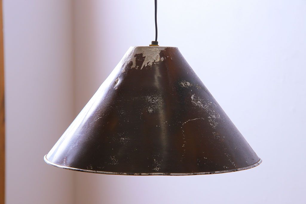 昭和レトロ　アルミ製　ジャンクスタイルにおすすめのシェード(天井照明、ペンダントライト)