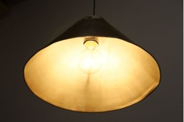 昭和レトロ　アルミ製　ジャンクスタイルにおすすめのシェード(天井照明、ペンダントライト)