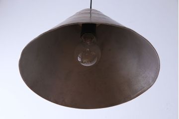 昭和レトロ　アルミ製　ジャンクスタイルにおすすめのシェード(天井照明、ペンダントライト)