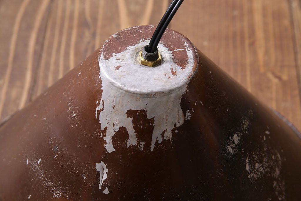 昭和レトロ　アルミ製　ジャンクスタイルにおすすめのシェード(天井照明、ペンダントライト)