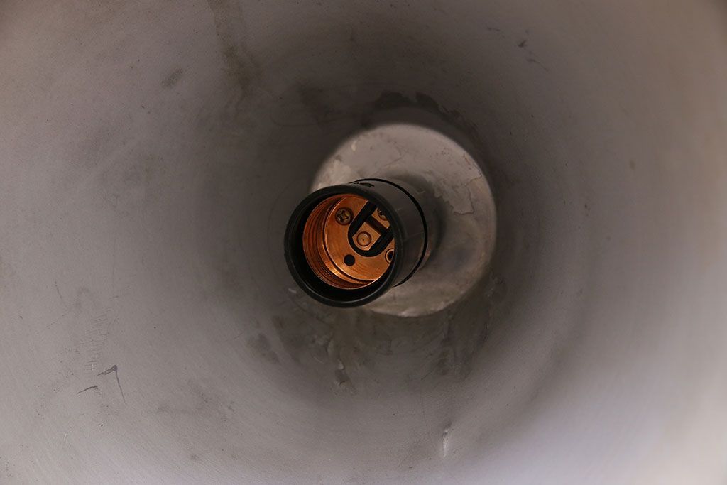 昭和レトロ　アルミ製　ジャンクスタイルにおすすめのシェード(天井照明、ペンダントライト)