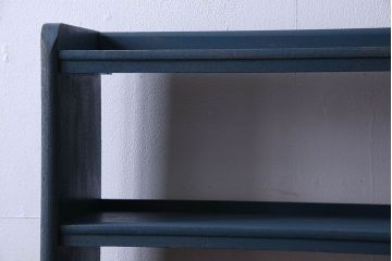 ペイント家具　落ち着いた雰囲気漂う細身の本棚(飾り棚、陳列棚)