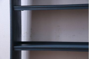 ペイント家具　落ち着いた雰囲気漂う細身の本棚(飾り棚、陳列棚)