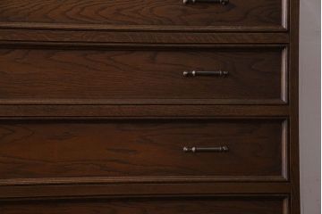 ビンテージ　永田良介商店製　S型　シックなデザインの整理箪笥(チェスト)(定価41万円)(1)