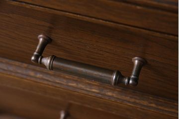 ビンテージ　永田良介商店製　S型　シックなデザインの整理箪笥(チェスト)(定価41万円)(1)