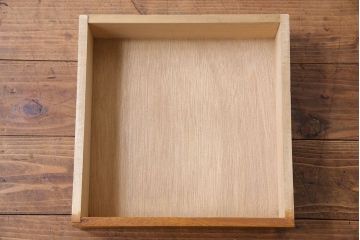 アンティーク雑貨　昭和レトロ　ダイヤガラス使用　レトロな木製サイドキャビネット(サイドテーブル、収納棚、電話台、花台)