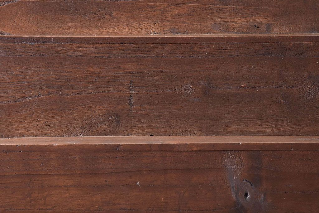 アンティーク雑貨　総桐材　古い木製のアンティーク飾り台(ディスプレイ台、花台、ウッドステージ)(1)