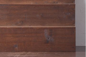 アンティーク雑貨　総桐材　古い木製のアンティーク飾り台(ディスプレイ台、花台、ウッドステージ)(1)