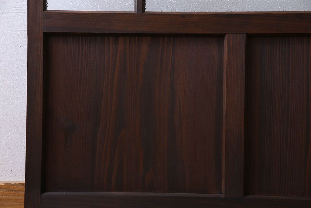 和製アンティーク　ダイヤガラス入り　モダンなデザインのガラス戸(引き戸、建具)