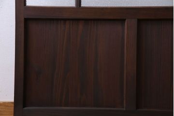 和製アンティーク　ダイヤガラス入り　モダンなデザインのガラス戸(引き戸、建具)
