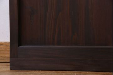 和製アンティーク　ダイヤガラス入り　モダンなデザインのガラス戸(引き戸、建具)