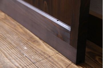 和製アンティーク　ダイヤガラス入り　モダンなデザインのガラス戸(引き戸、建具)