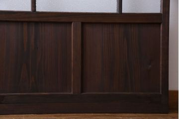 和製アンティーク　ダイヤガラス入り　モダンなデザインのガラス戸(引き戸、建具)