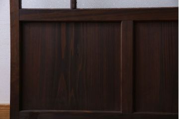 和製アンティーク　ダイヤガラス入り　モダンなデザインのガラス戸(引き戸、建具)