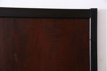 和製アンティーク　組子が目を引く　味わい深い風合いの帯戸(ガラス帯戸、板戸、引き戸、建具)4枚組