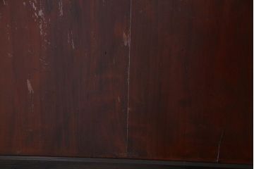 和製アンティーク　組子が目を引く　味わい深い風合いの帯戸(ガラス帯戸、板戸、引き戸、建具)4枚組