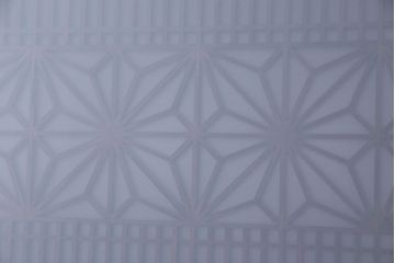 和製アンティーク　組子が目を引く　味わい深い風合いの帯戸(ガラス帯戸、板戸、引き戸、建具)4枚組