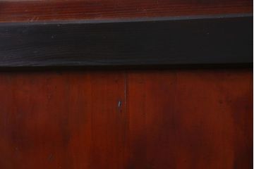 和製アンティーク　組子が目を引く　味わい深い風合いの帯戸(ガラス帯戸、板戸、引き戸、建具)4枚組