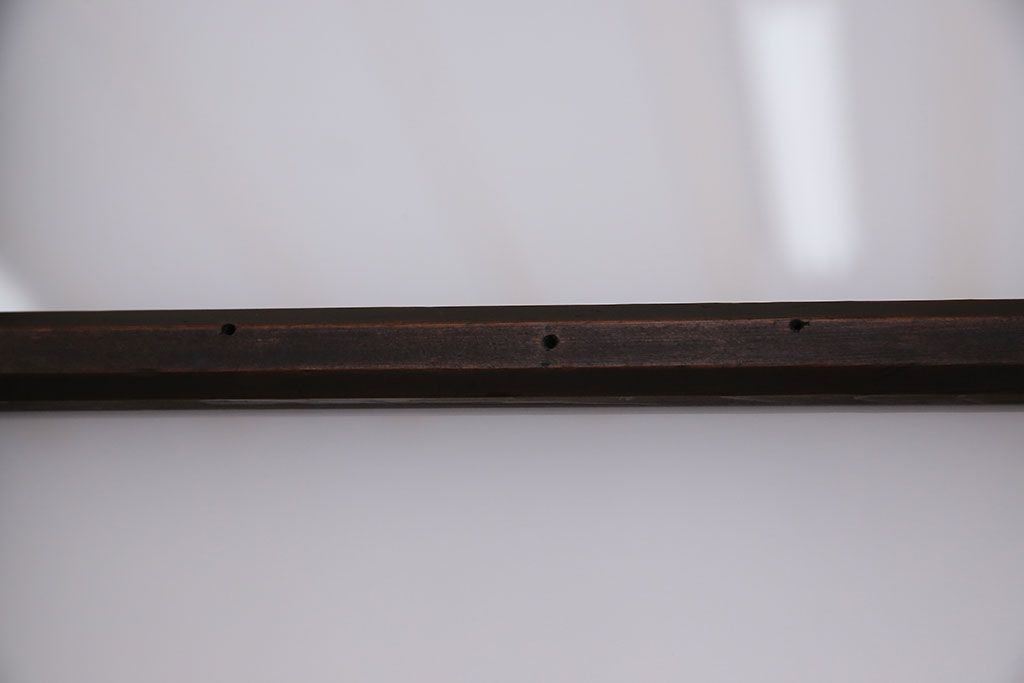 大正ロマン　色ガラス入りのアンティークガラス戸(引き戸、建具)2枚セット