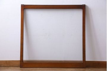 昭和レトロ　モールガラス入り　シンプルで使いやすいガラス戸(窓、引き戸、建具)