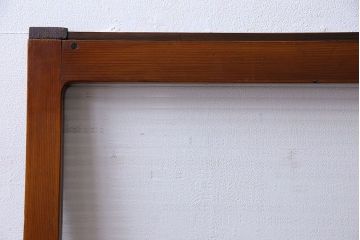 昭和レトロ　モールガラス入り　シンプルで使いやすいガラス戸(窓、引き戸、建具)