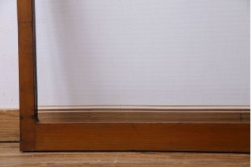 昭和レトロ　モールガラス入り　シンプルで使いやすいガラス戸(窓、引き戸、建具)