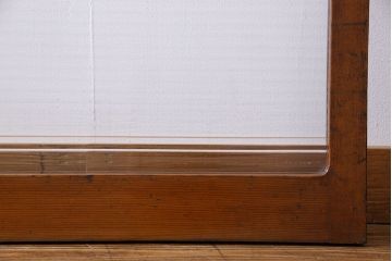 昭和レトロ　モールガラス入り　シンプルで使いやすいガラス戸(窓、引き戸、建具)