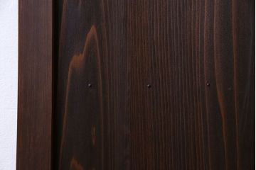 和製アンティーク　ダイヤガラス入り　珍しいデザインのガラス戸(引き戸、建具)2枚組