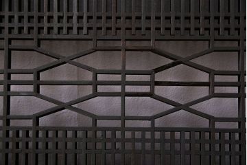 アンティーク雑貨　明治大正期　和モダンなアンティーク欄間(明り取り、明かり取り)