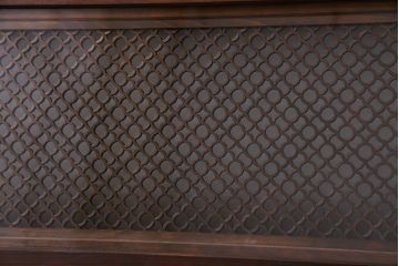 アンティーク雑貨　和製アンティーク　繊細な組子が目を惹く書院欄間(明かり取り、明り取り)