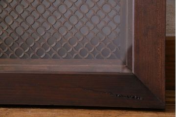 アンティーク雑貨　和製アンティーク　繊細な組子が目を惹く書院欄間(明かり取り、明り取り)