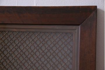 アンティーク雑貨 和製アンティーク 繊細な組子が目を惹く書院欄間(明かり取り、明り取り)