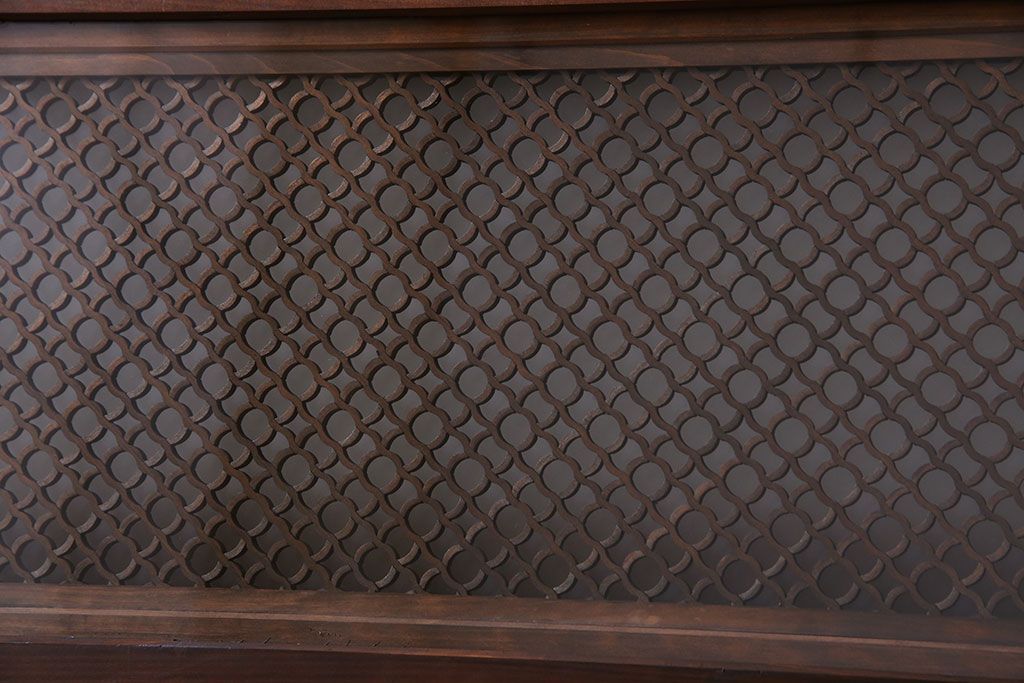 アンティーク雑貨 和製アンティーク 繊細な組子が目を惹く書院欄間(明かり取り、明り取り)