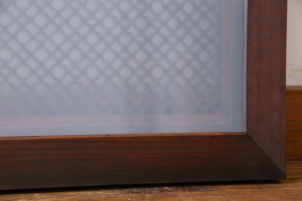 アンティーク雑貨 和製アンティーク 繊細な組子が目を惹く書院欄間(明かり取り、明り取り)