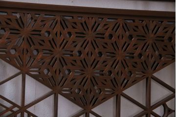 アンティーク雑貨　上品な組子が和の空間を引き立てる欄間(明かり取り、明り取り)