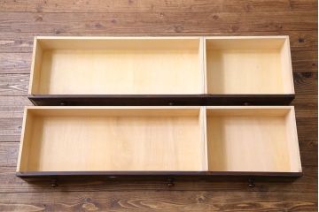 中古　北海道民芸家具　気品漂うベンチチェスト(ローボード、テレビボード)(定価18万円)